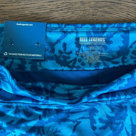 NWT! Reel Legends Women’s Performance Reel-Tec UPF 50+Aqua Blue Skort Size Large - Picture 8 of 12
